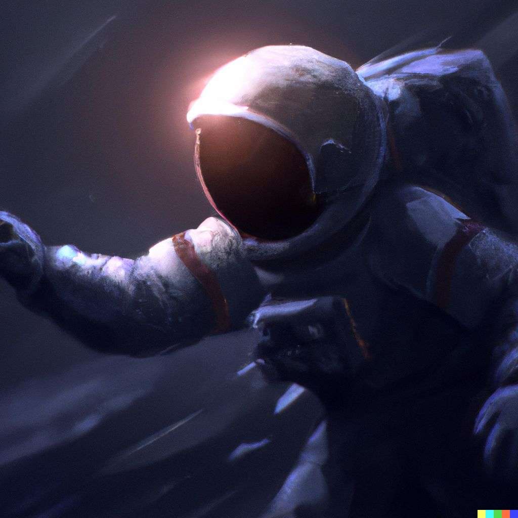 an astronaut, digital painting